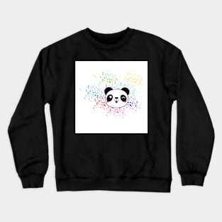 Tongue out Panda Bear Crewneck Sweatshirt